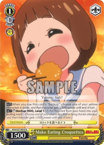Image for Mako Eating Croquettes (KILL la KILL) (KLK/S27-E010 U) - Weiss Schwarz