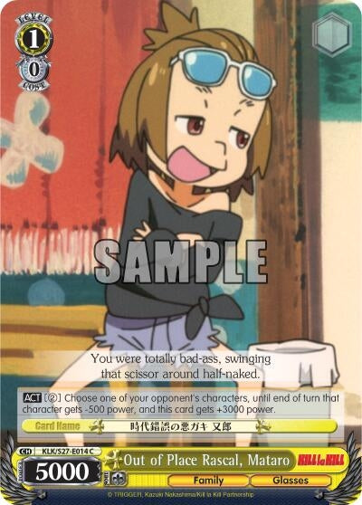 Image for Out of Place Rascal, Mataro (KILL la KILL) (KLK/S27-E014 C) - Weiss Schwarz