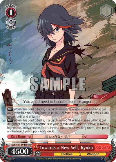 Image for Towards a New Self, Ryuko (RRR) (KILL la KILL) (KLK/S27-E041R RRR) - Weiss Schwarz