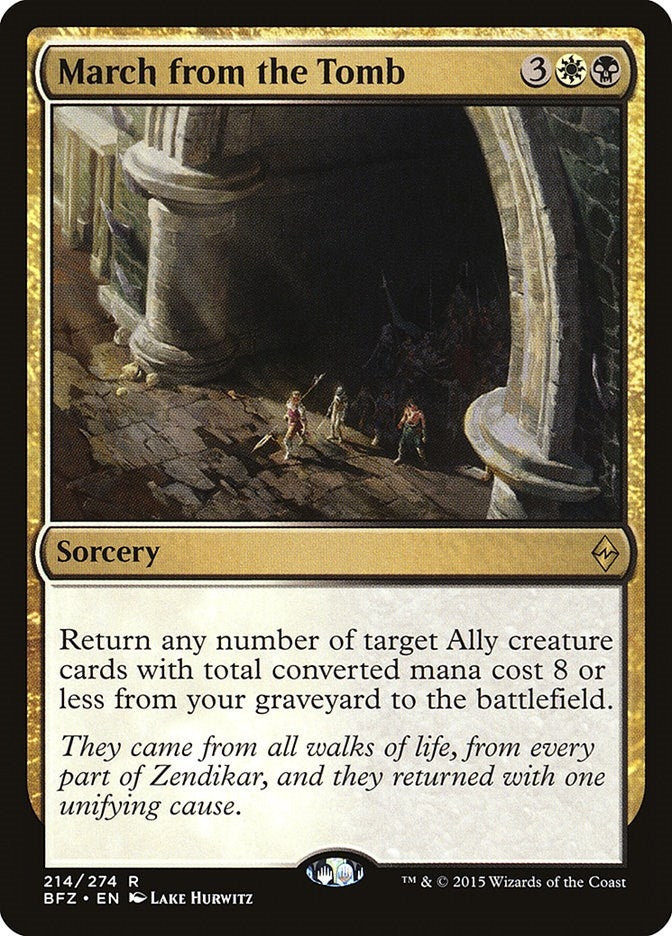 Image for March from the Tomb (Battle for Zendikar) (214) - Magic: The Gathering