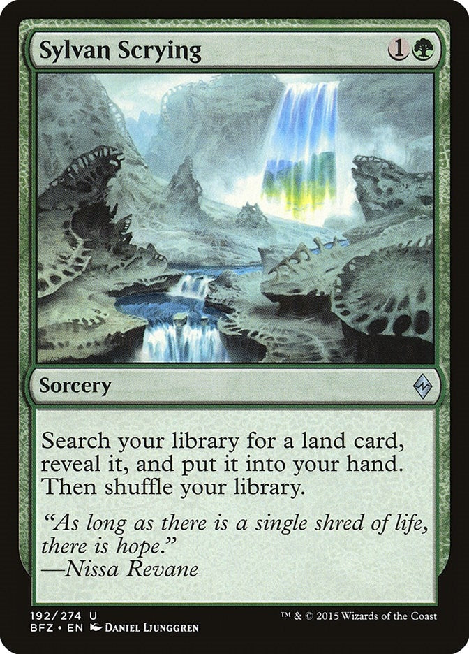 Image for Sylvan Scrying (Battle for Zendikar) (192) - Magic: The Gathering