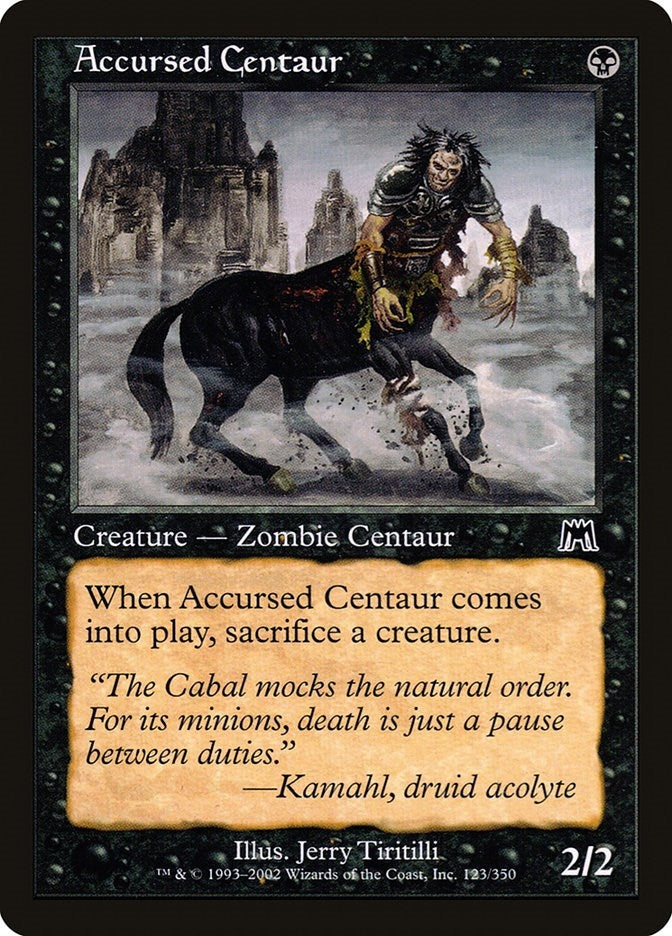 Image for Accursed Centaur (Onslaught) (123) - Magic: The Gathering