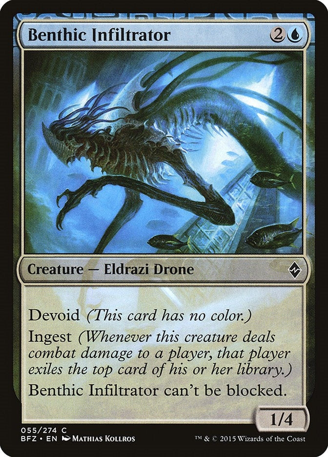 Image for Benthic Infiltrator (Battle for Zendikar) (55) - Magic: The Gathering
