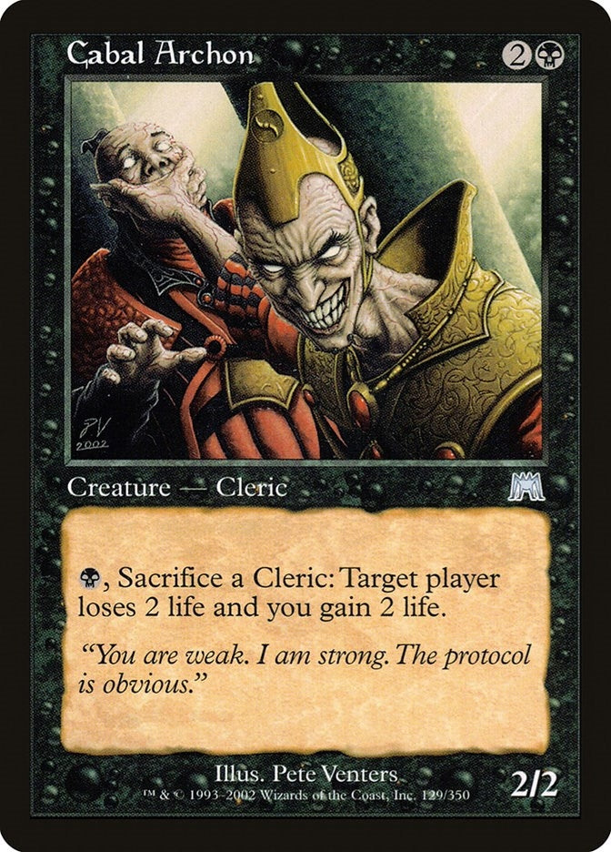 Image for Cabal Archon (Onslaught) (129) - Magic: The Gathering