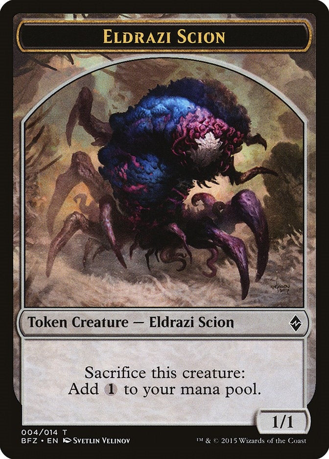 Image for Eldrazi Scion Token (004) (Battle for Zendikar) (4) - Magic: The Gathering