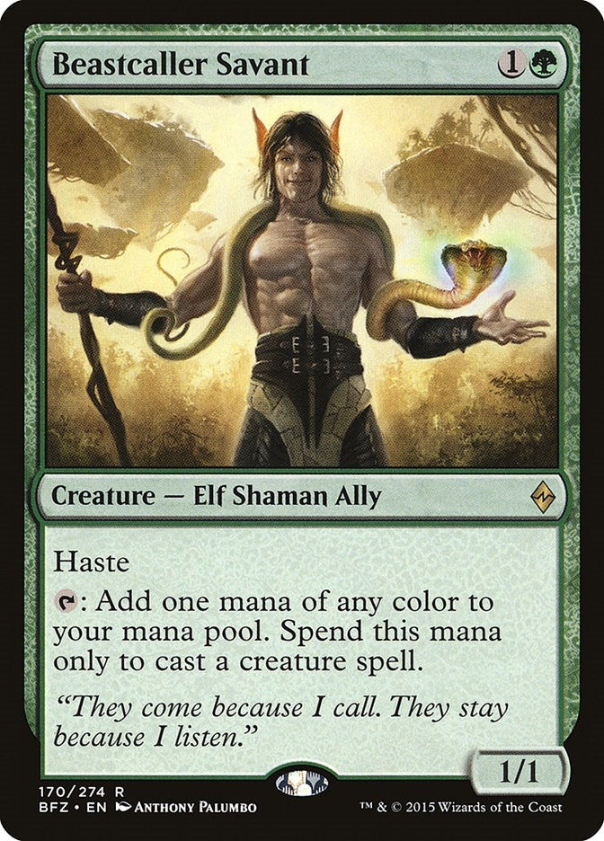 Image for Beastcaller Savant (Battle for Zendikar) (170) - Magic: The Gathering