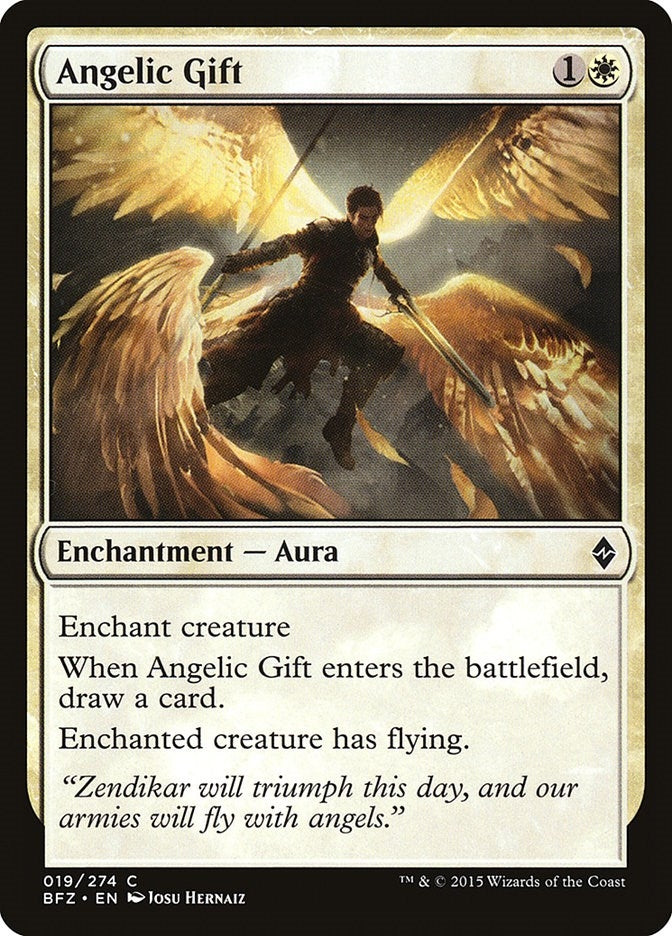 Image for Angelic Gift (Battle for Zendikar) (19) - Magic: The Gathering