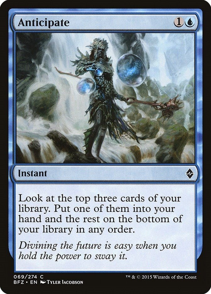 Image for Anticipate (Battle for Zendikar) (69) - Magic: The Gathering