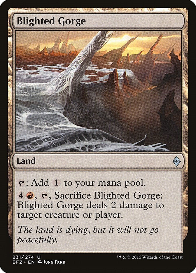 Image for Blighted Gorge (Battle for Zendikar) (231) - Magic: The Gathering