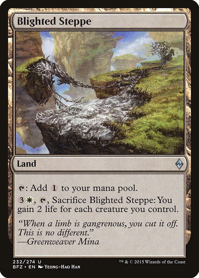 Image for Blighted Steppe (Battle for Zendikar) (232) - Magic: The Gathering