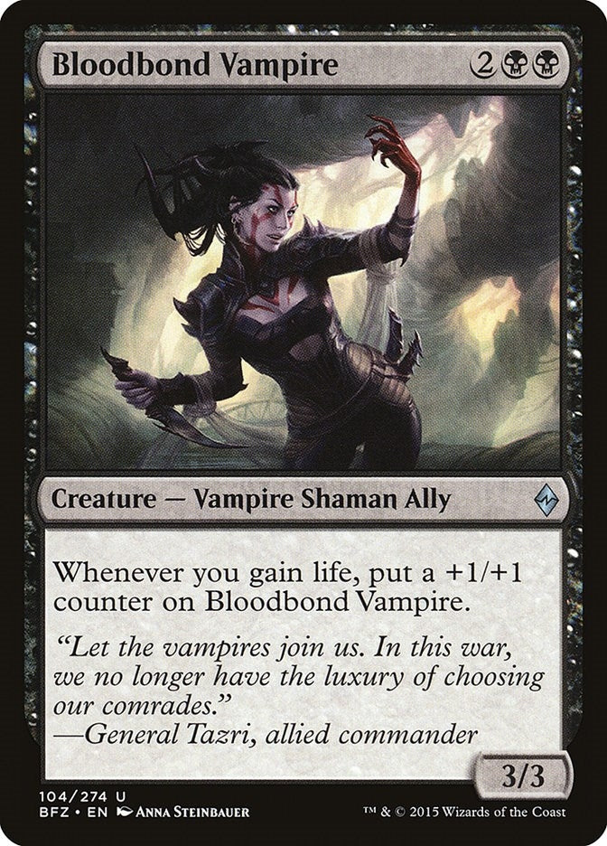 Image for Bloodbond Vampire (Battle for Zendikar) (104) - Magic: The Gathering