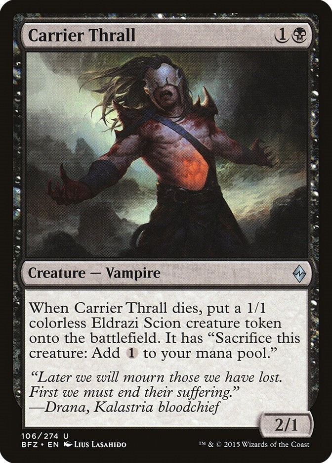 Image for Carrier Thrall (Battle for Zendikar) (106) - Magic: The Gathering