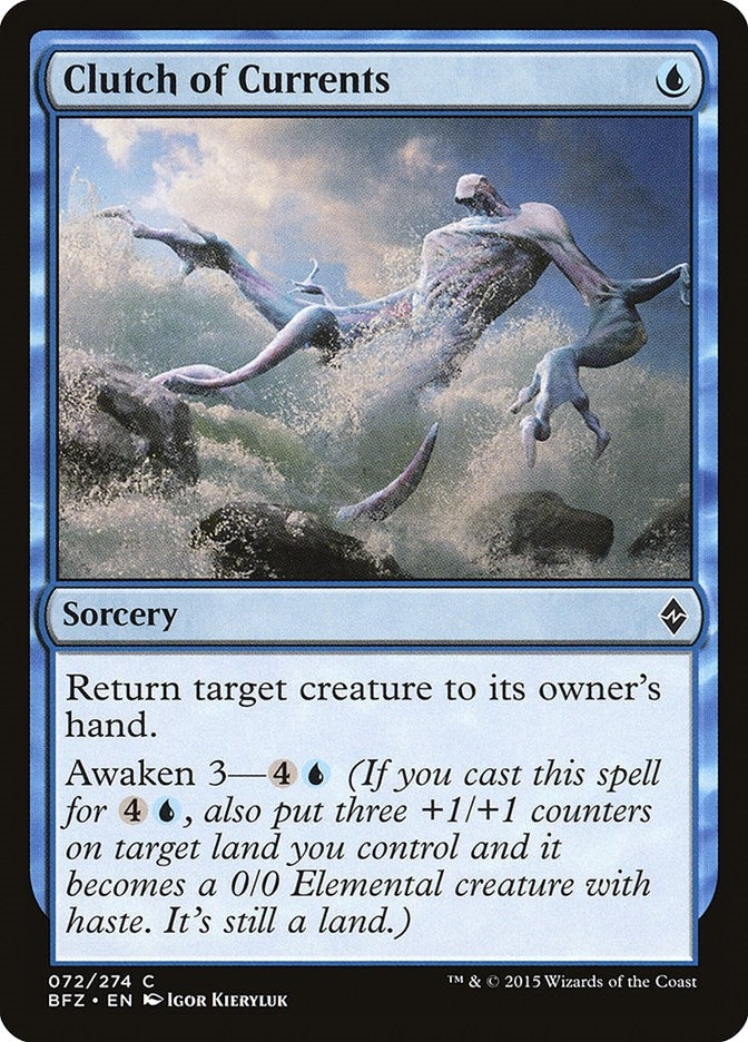 Image for Clutch of Currents (Battle for Zendikar) (72) - Magic: The Gathering