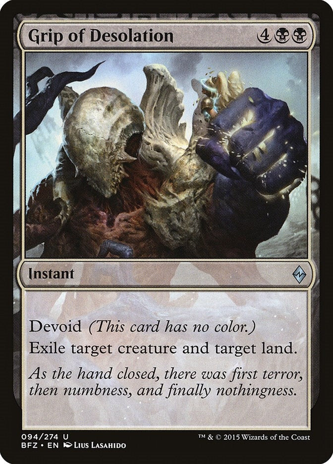 Image for Grip of Desolation (Battle for Zendikar) (94) - Magic: The Gathering