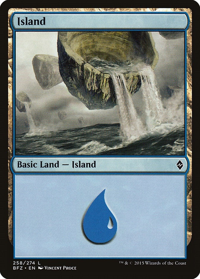 Image for Island (258) (Battle for Zendikar) (258) - Magic: The Gathering