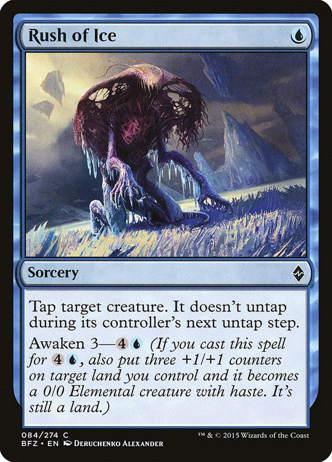 Image for Rush of Ice (Battle for Zendikar) (84) - Magic: The Gathering