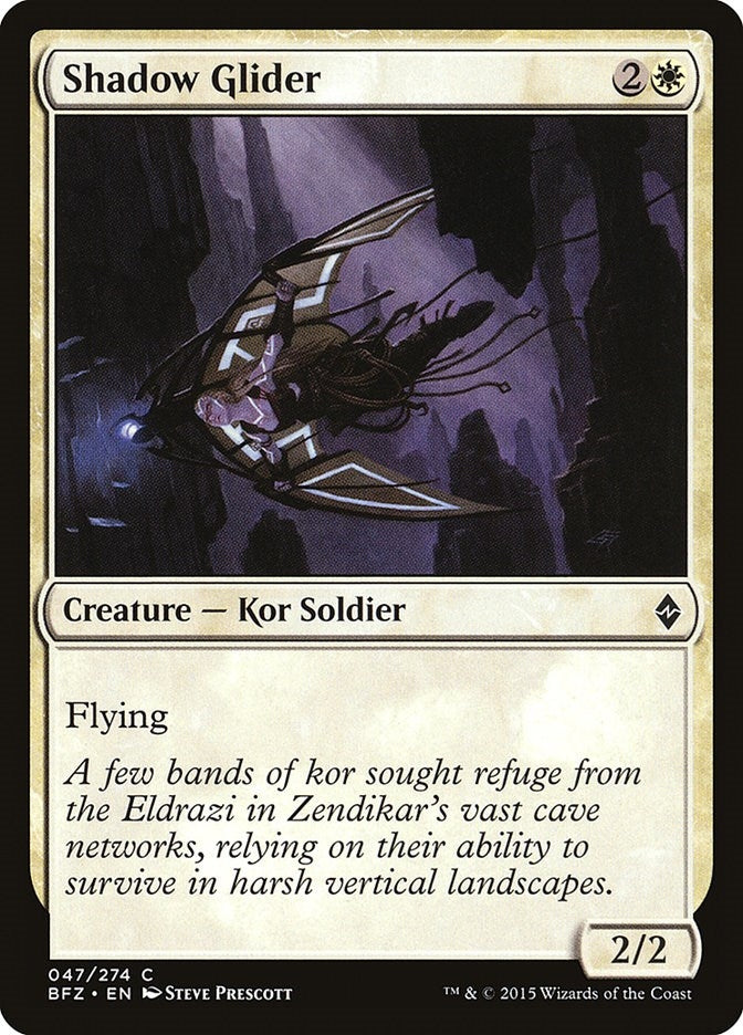 Image for Shadow Glider (Battle for Zendikar) (47) - Magic: The Gathering