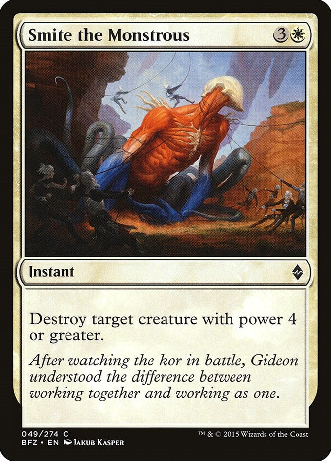 Image for Smite the Monstrous (Battle for Zendikar) (49) - Magic: The Gathering