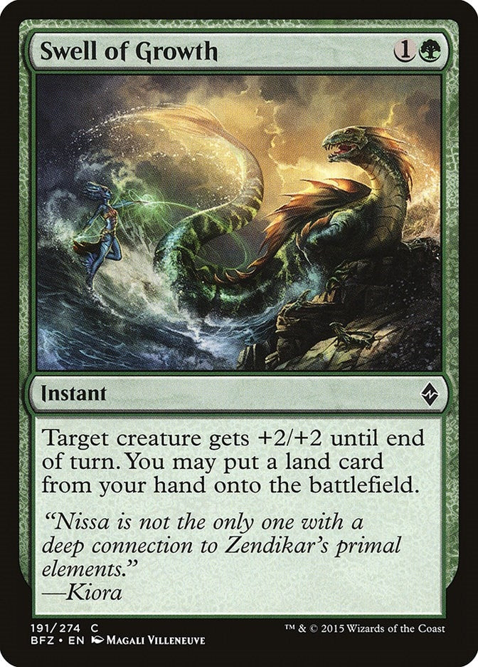 Image for Swell of Growth (Battle for Zendikar) (191) - Magic: The Gathering