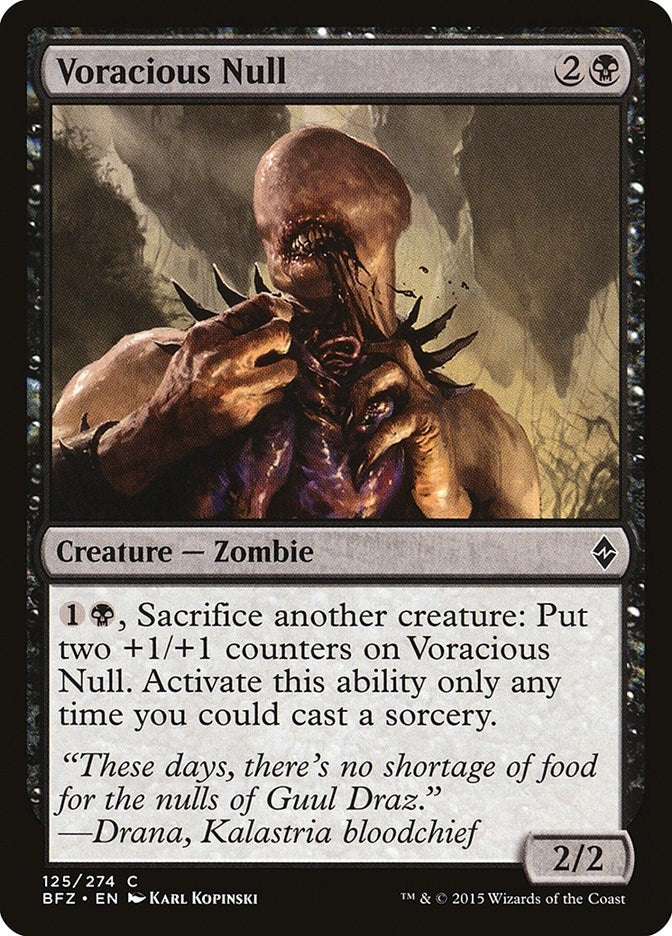 Image for Voracious Null (Battle for Zendikar) (125) - Magic: The Gathering