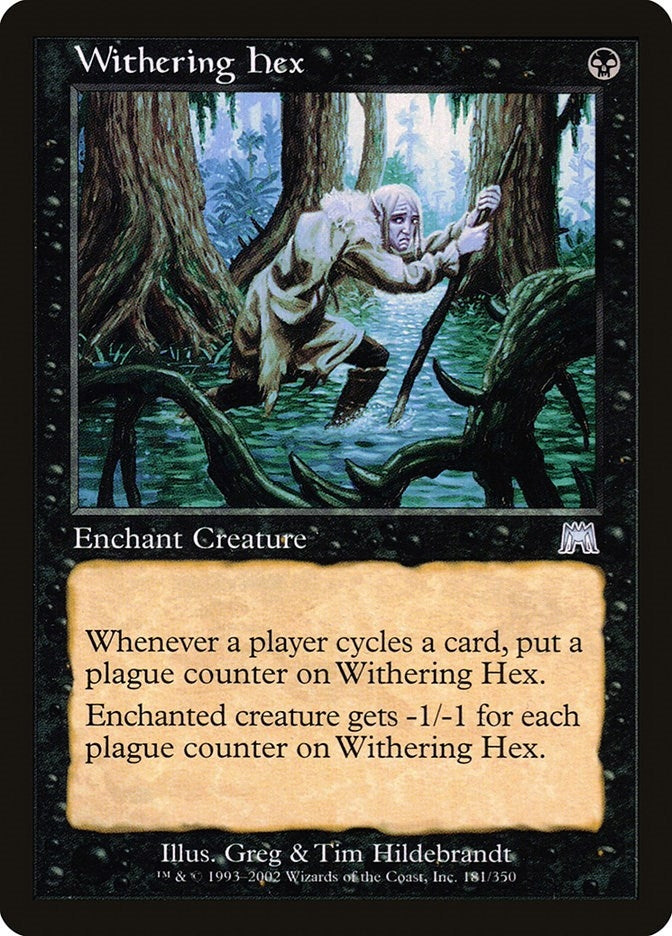 Image for Withering Hex (Onslaught) (181) - Magic: The Gathering