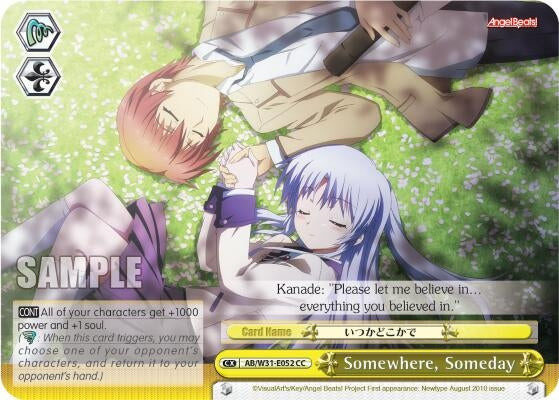 Image for Somewhere, Someday (Angel Beats! Re:Edit) (AB/W31-E052 CC) - Weiss Schwarz