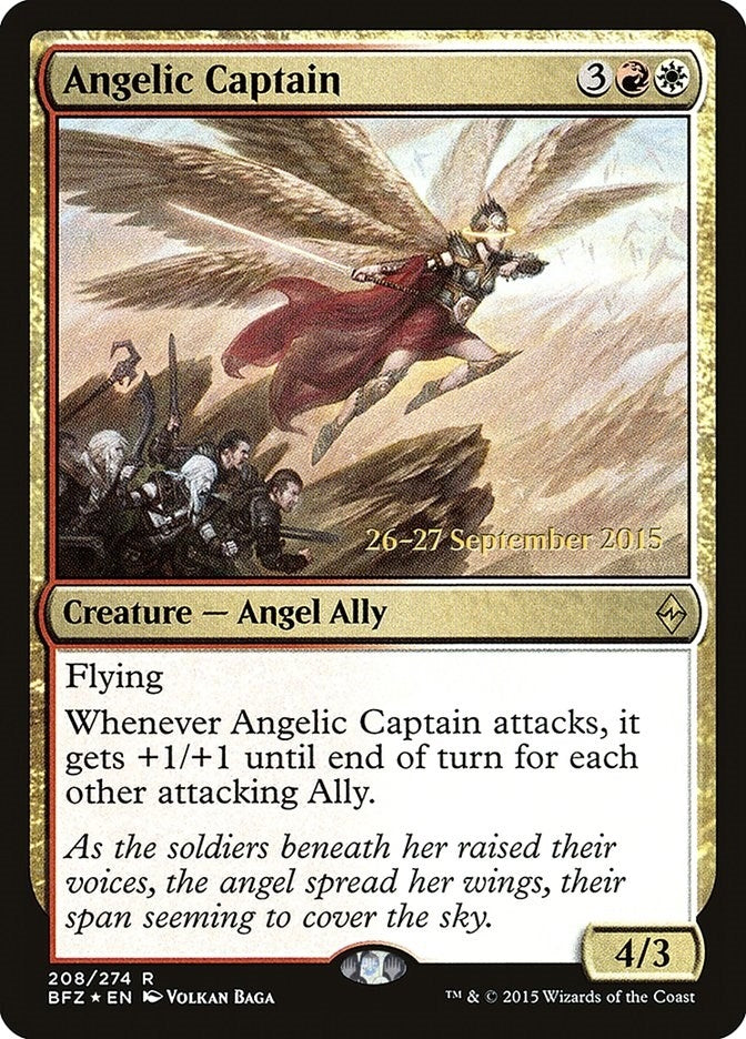 Image for Angelic Captain (Prerelease Cards) (208) - Magic: The Gathering
