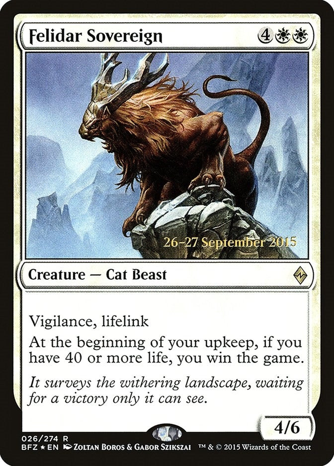 Image for Felidar Sovereign (Prerelease Cards) (26) - Magic: The Gathering