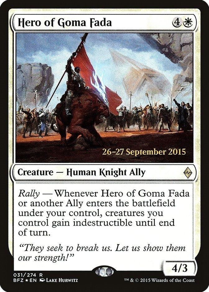 Image for Hero of Goma Fada (Prerelease Cards) (31) - Magic: The Gathering