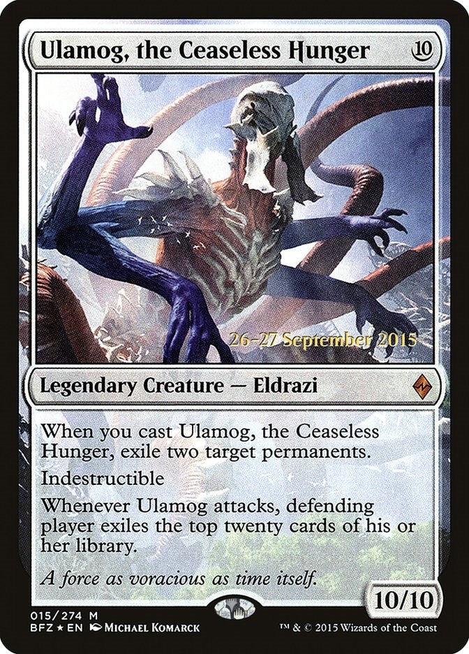 Image for Ulamog, the Ceaseless Hunger (Prerelease Cards) (15) - Magic: The Gathering