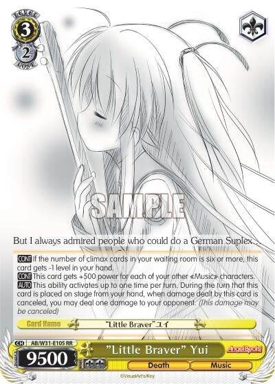 Image for "Little Braver" Yui (Angel Beats! Re:Edit) (AB/W31-E105 RR) - Weiss Schwarz