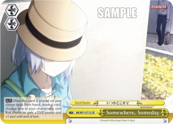 Image for Somewhere, Someday (CR) (Angel Beats! Re:Edit) (AB/W31-E112 CR) - Weiss Schwarz