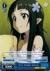 Image for Yui's Simple Answer (Sword Art Online Vol.2) (SAO/S26-E074 C) - Weiss Schwarz