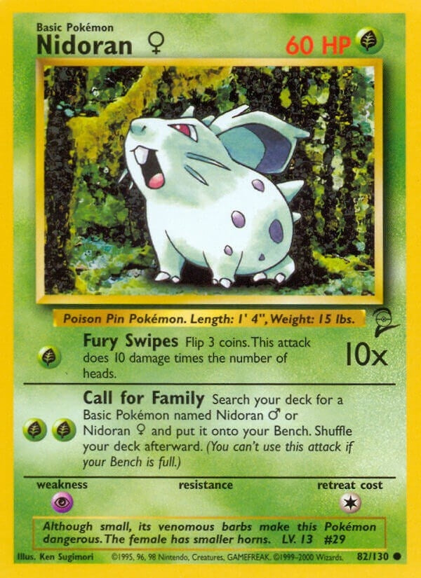 Image for Nidoran F (Base Set 2) (082/130) - Pokemon