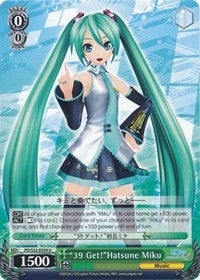 Image for "39 Get!"Hatsune Miku (Hatsune Miku -Project DIVA- f) (PD/S22-E039 U) - Weiss Schwarz