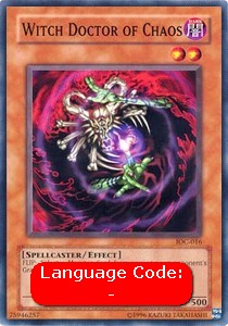 Witch Doctor of Chaos (V.1 - Common) - Invasion of Chaos (Common) [IOC-016]