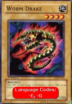 Worm Drake (V.1 - Common) - Labyrinth of Nightmare (Common) [LON-004]