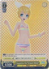 Image for Kagamine Rin"Striped Bikini" (SR) (Hatsune Miku -Project DIVA- f) (PD/S22-E004S SR) - Weiss Schwarz