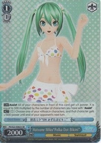 Image for Hatsune Miku"Polka Dot Bikini" (SR) (Hatsune Miku -Project DIVA- f) (PD/S22-E082S SR) - Weiss Schwarz