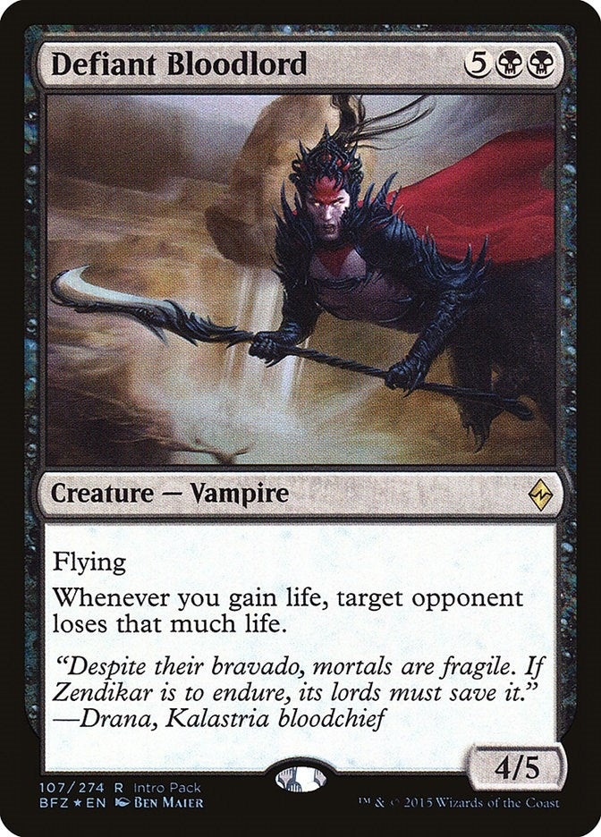 Image for Defiant Bloodlord (Unique and Miscellaneous Promos) (107) - Magic: The Gathering