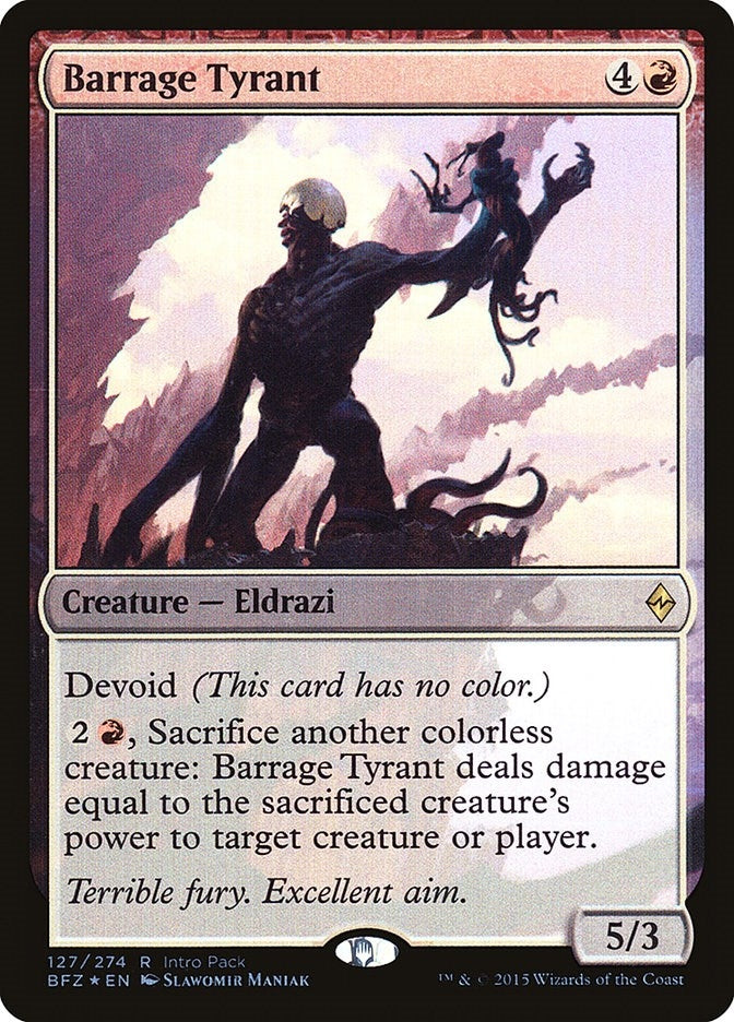 Image for Barrage Tyrant (Unique and Miscellaneous Promos) (127) - Magic: The Gathering