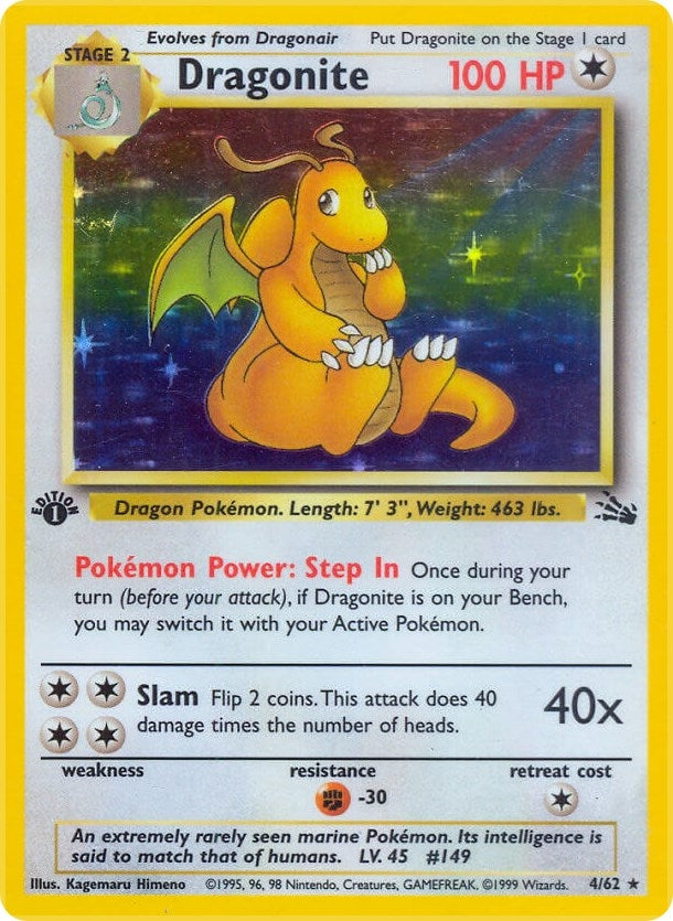Image for Dragonite (4) (Fossil) (04/62) - Pokemon