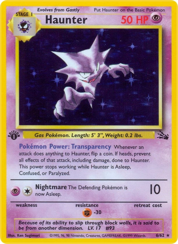Image for Haunter (6) (Fossil) (06/62) - Pokemon
