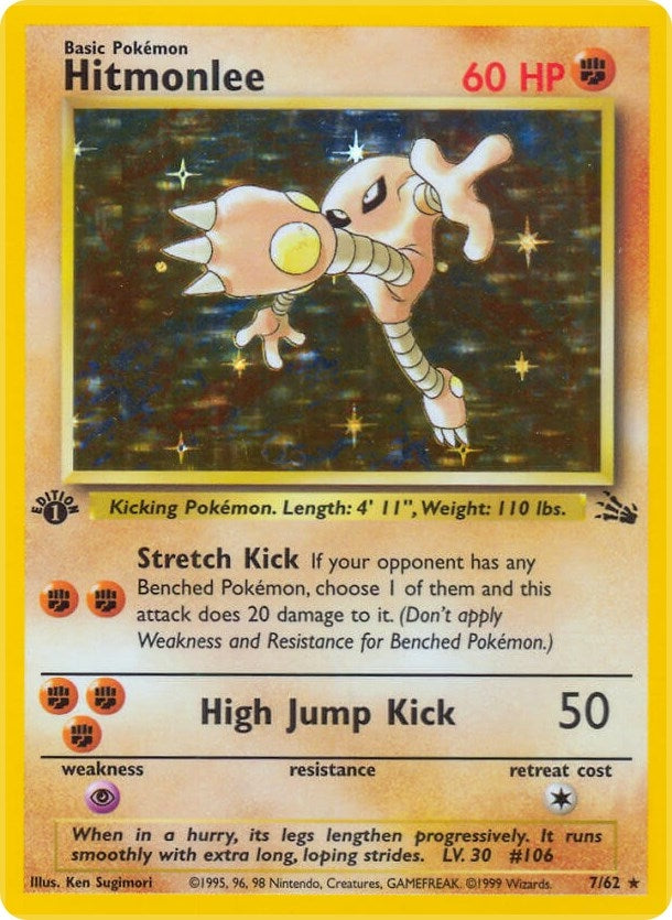 Image for Hitmonlee (7) (Fossil) (07/62) - Pokemon