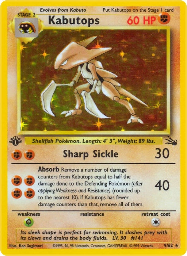 Image for Kabutops (9) (Fossil) (09/62) - Pokemon