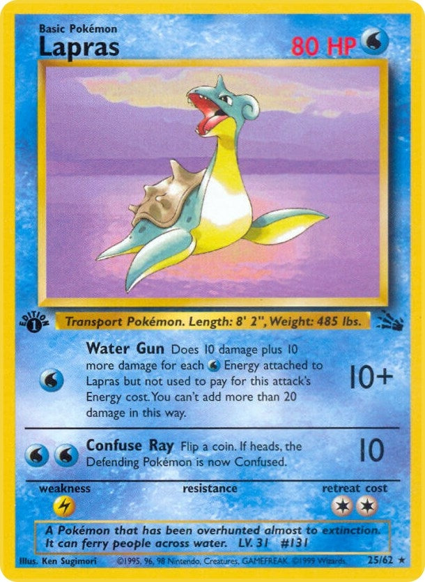 Image for Lapras (25) (Fossil) (25/62) - Pokemon
