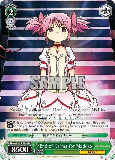 Image for End of Karma for Madoka (SR) (Puella Magi Madoka Magica) (MM/W17-E029S SR) - Weiss Schwarz