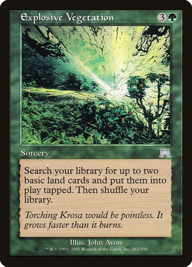 Image for Explosive Vegetation (Onslaught) (263) - Magic: The Gathering