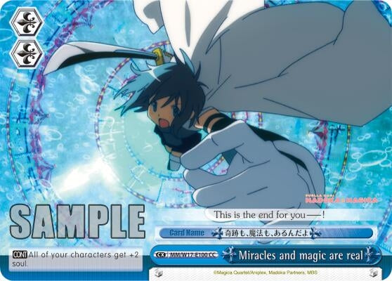 Image for Miracles and magic are real (Puella Magi Madoka Magica) (MM/W17-E100 CC) - Weiss Schwarz