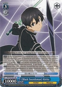 Image for "Black Swordsman" Kirito (Sword Art Online) (SAO/S20-E077 RR) - Weiss Schwarz
